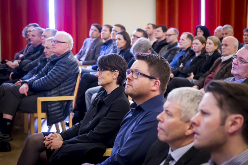 Fyrsta Nýsköpunarmót Álklasans var vel sótt.