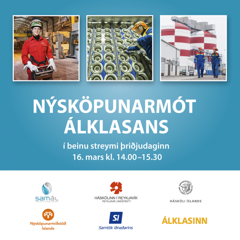 Nýsköpunarmót Álklasans verður haldið í beinu streymi 16. mars kl:14
